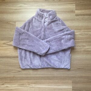 Purple fluffy sweater